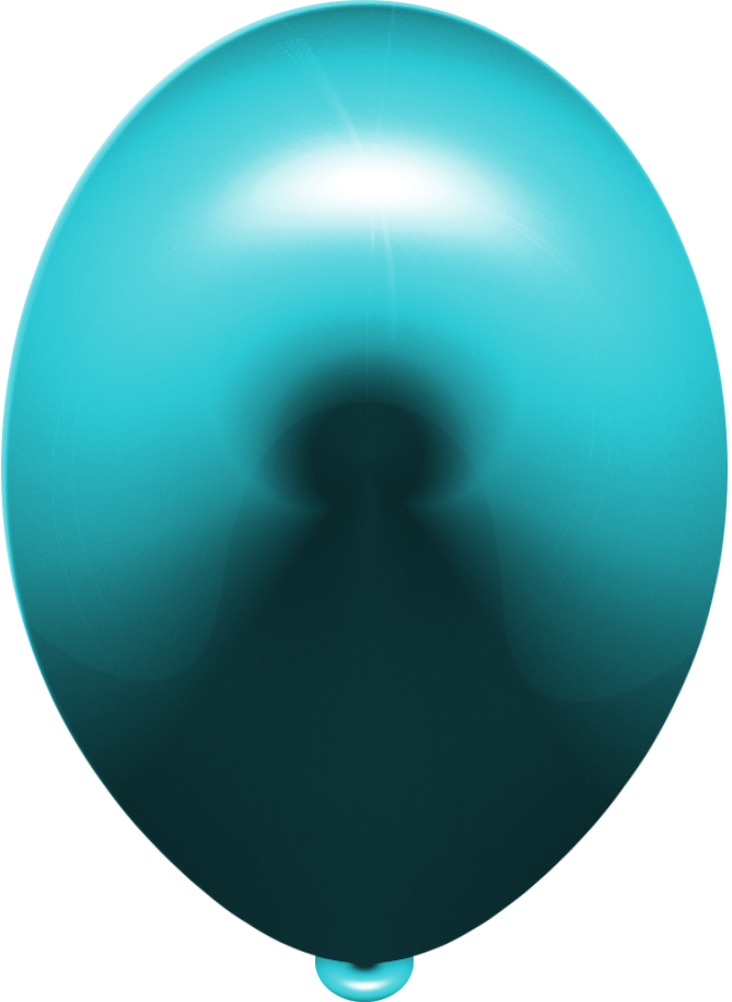 Lightblue 3d Balloon