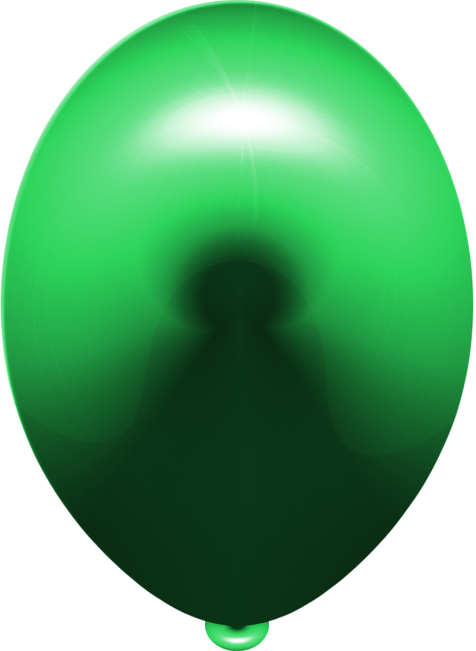 Green 3d Balloon