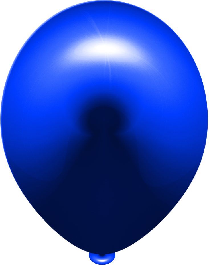 Blue 3d Balloon